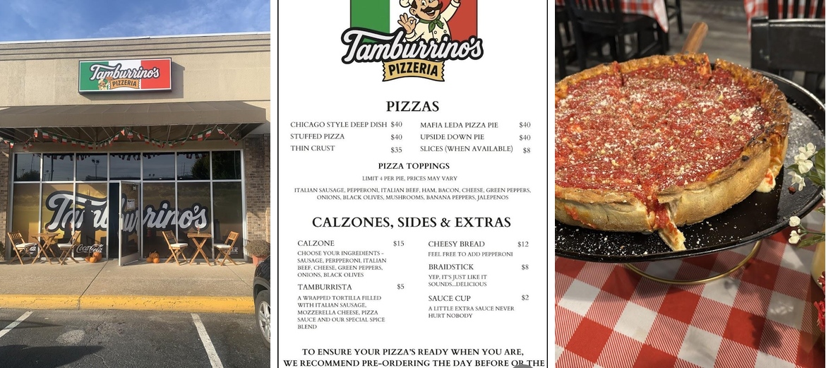 Tamburrino pizzeria Menu