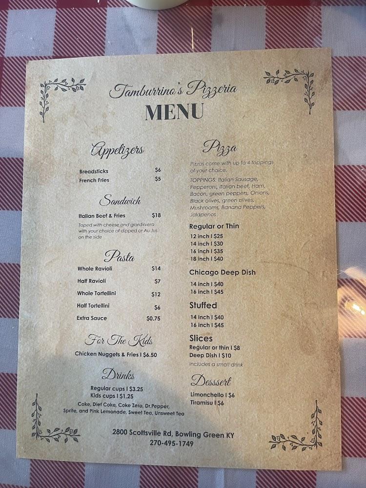 Tamburrino pizzeria Menu image 3