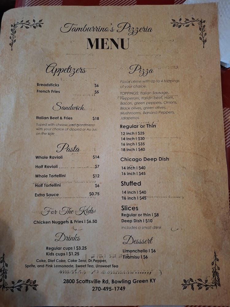Tamburrino pizzeria Menu image 4